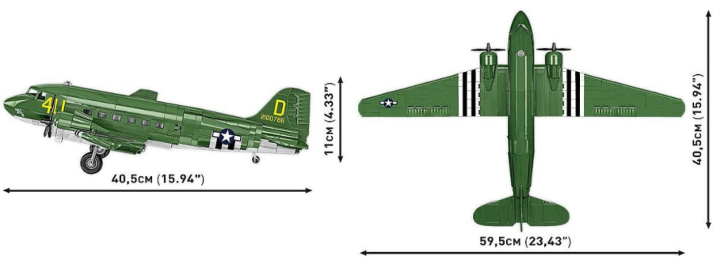 World War 2 - Douglas C-47 Skytrain "Dakota" (892 Piece Kit)