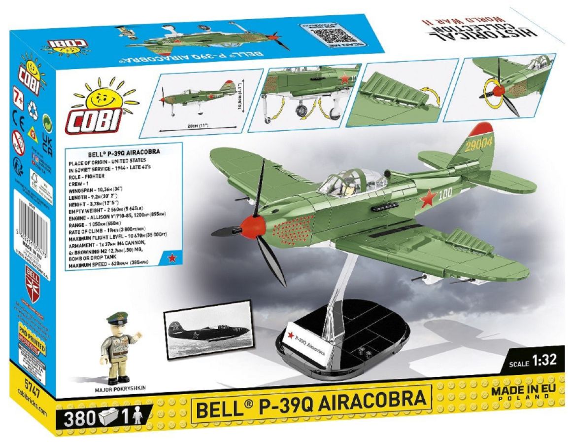 World War 2 - Bell P-39Q Airacobra (Soviet) (380 Piece Kit)