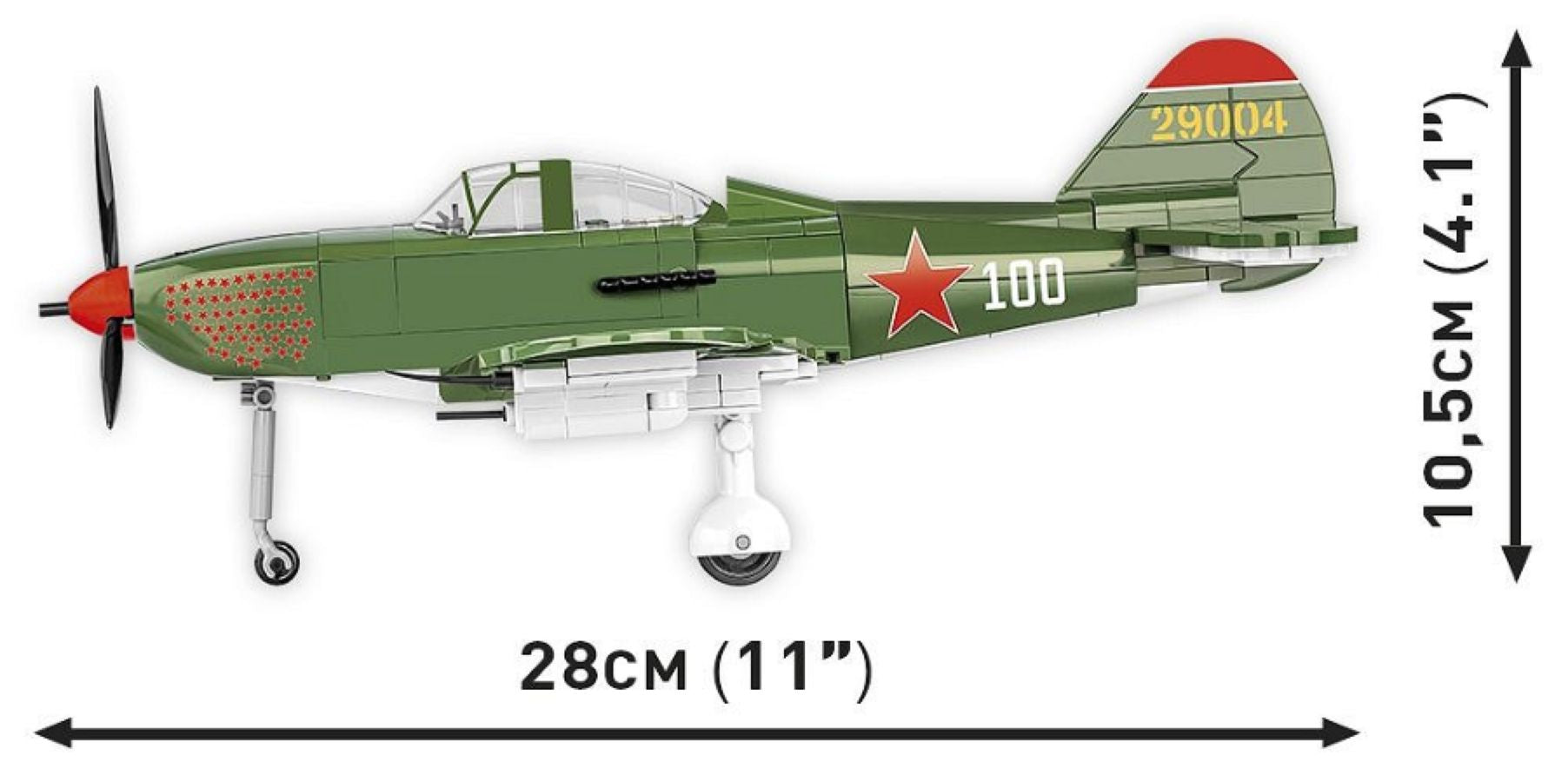 World War 2 - Bell P-39Q Airacobra (Soviet) (380 Piece Kit)