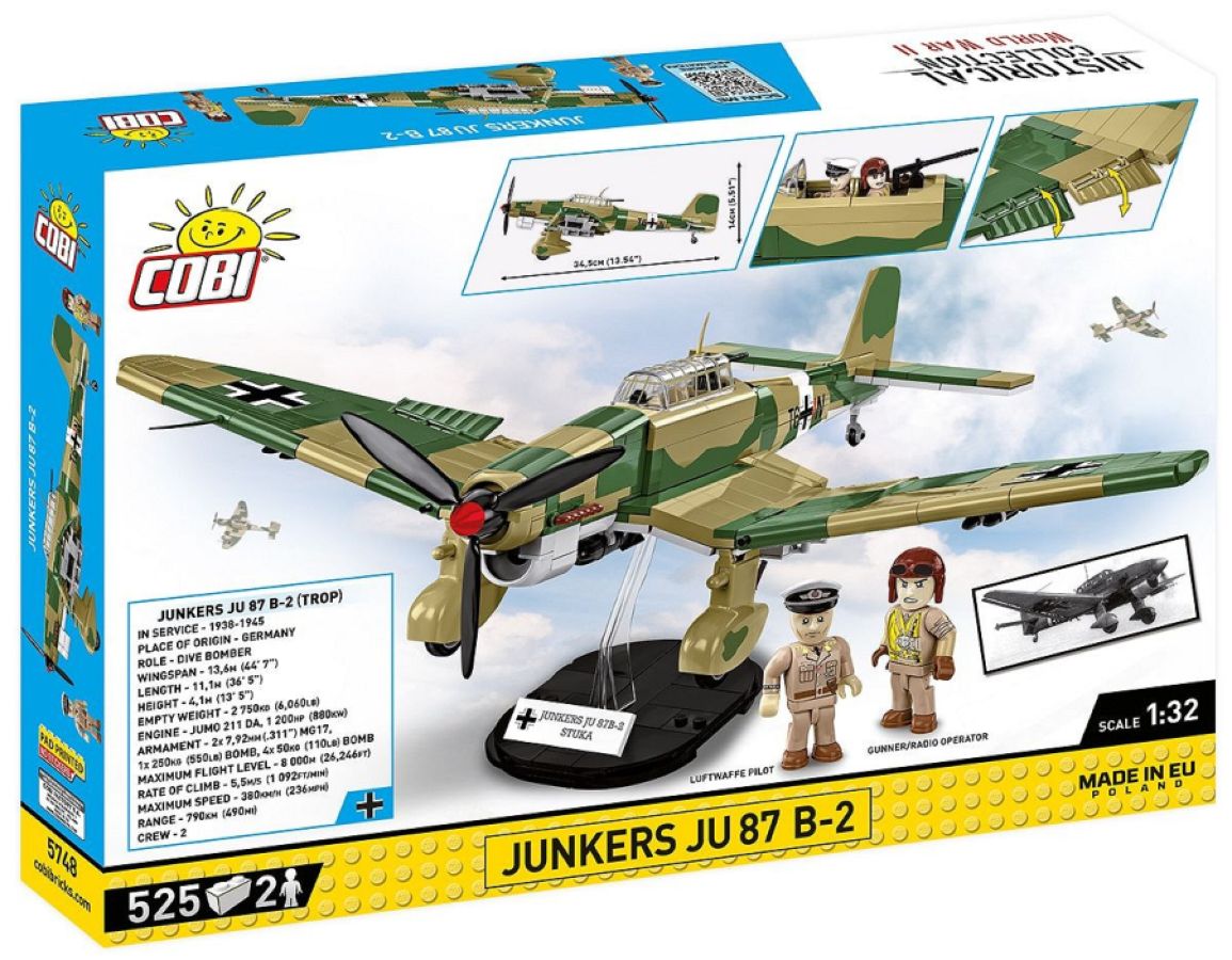 World War 2 - Junkers Ju 87 B-2 (525 Piece Kit)