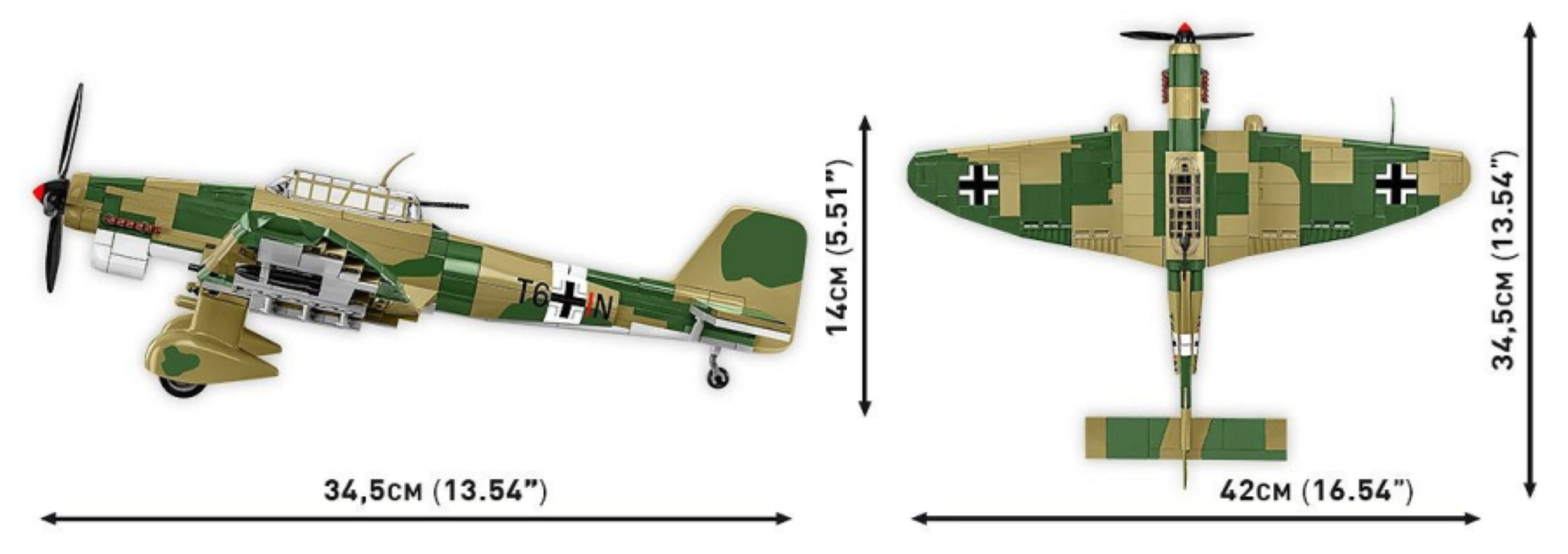 World War 2 - Junkers Ju 87 B-2 (525 Piece Kit)