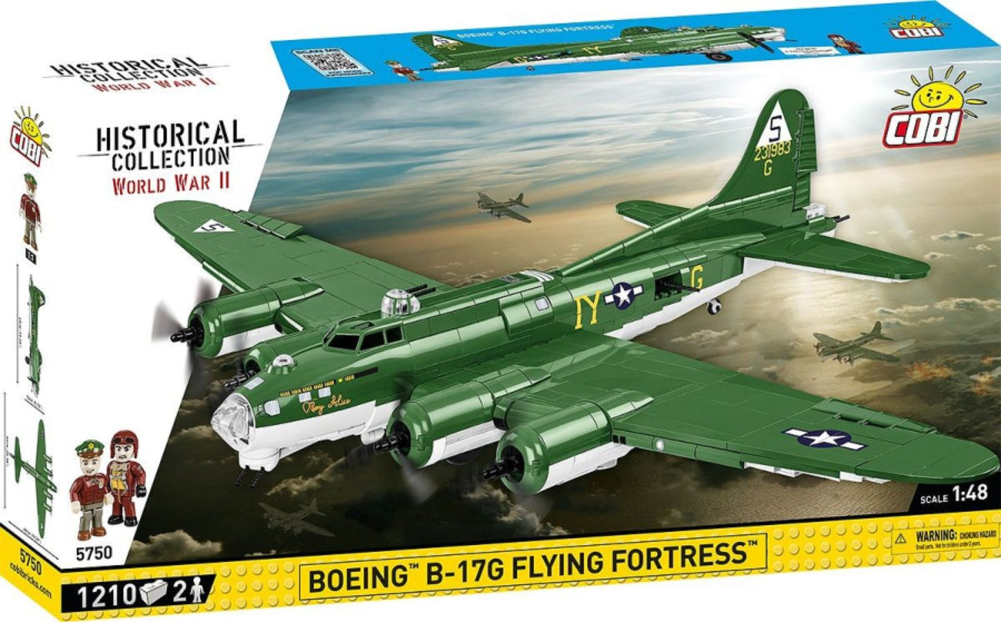 World War 2 - Boeing B-17G Flying Fortress (1232 Piece Kit)