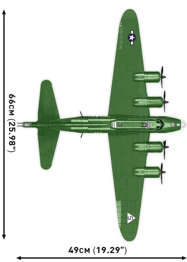 World War 2 - Boeing B-17G Flying Fortress (1232 Piece Kit)