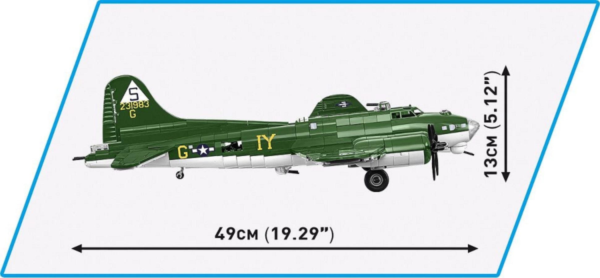 World War 2 - Boeing B-17G Flying Fortress (1232 Piece Kit)