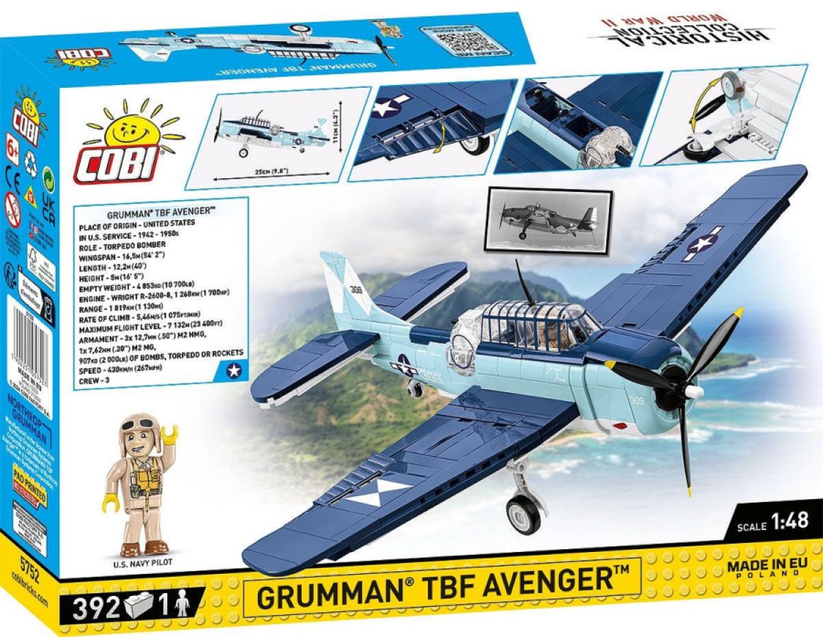 World War 2 - Grumman TBF Avenger (392 Piece Kit)