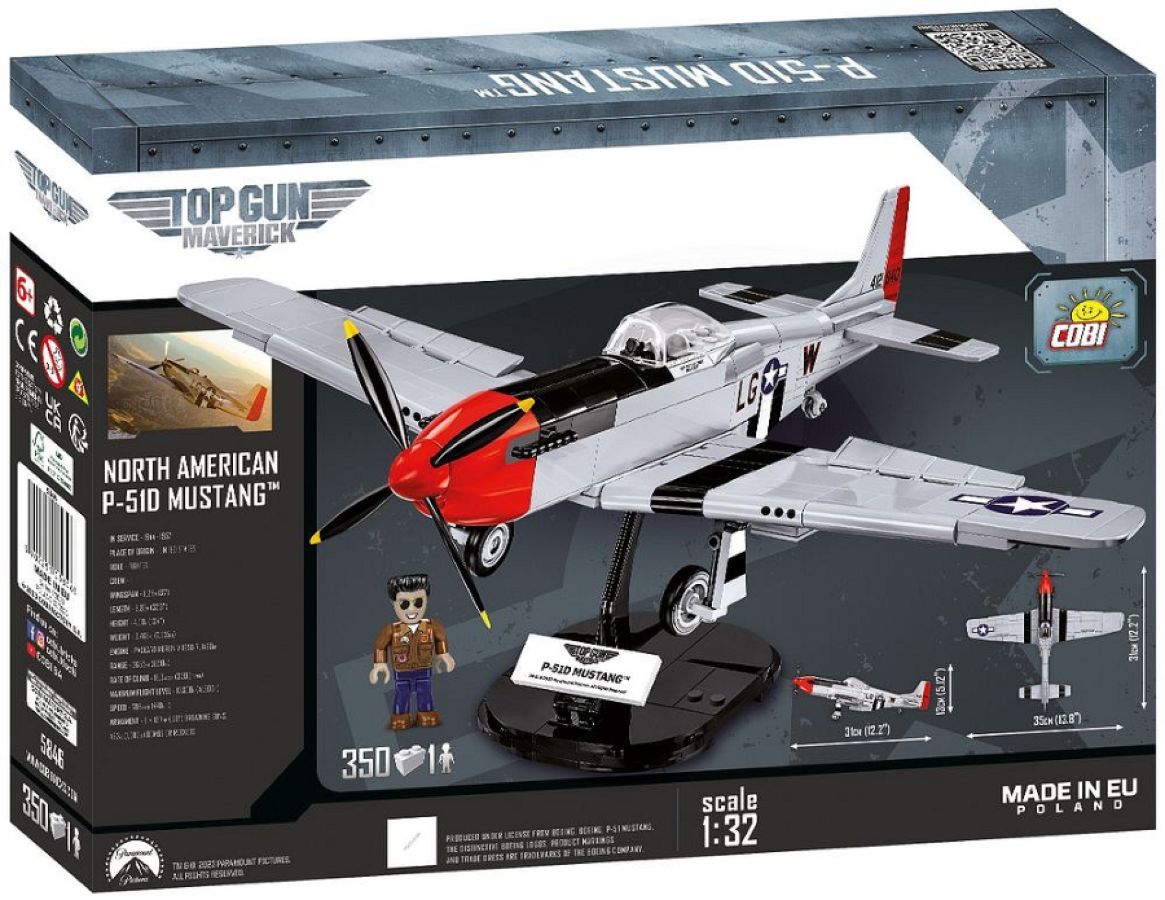 Top Gun - Mustang P-51D (350 Piece Kit)