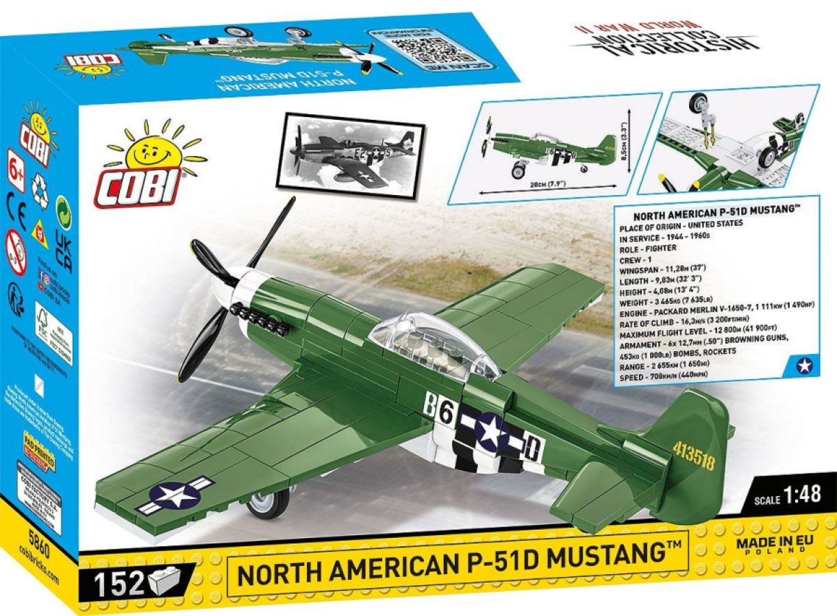 World War 2 - P-51 Mustang (150 Piece Kit)