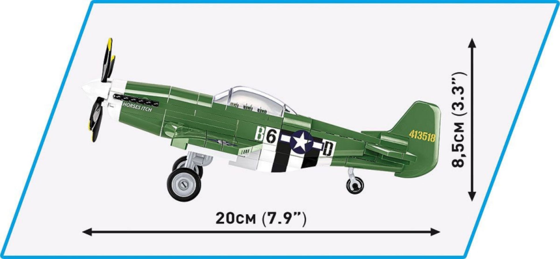 World War 2 - P-51 Mustang (150 Piece Kit)