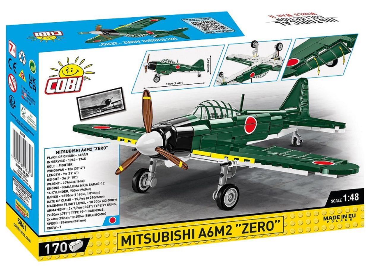 World War 2 - Mitsubishi A6M2 "Zero" (170 Piece Kit)