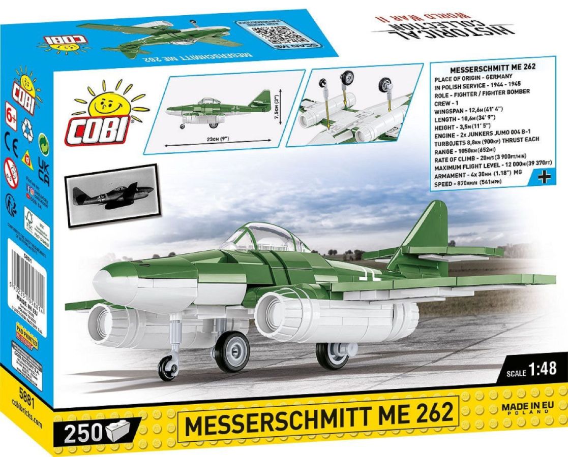 World War 2 - Messerschmitt Me262 (250 Piece Kit)