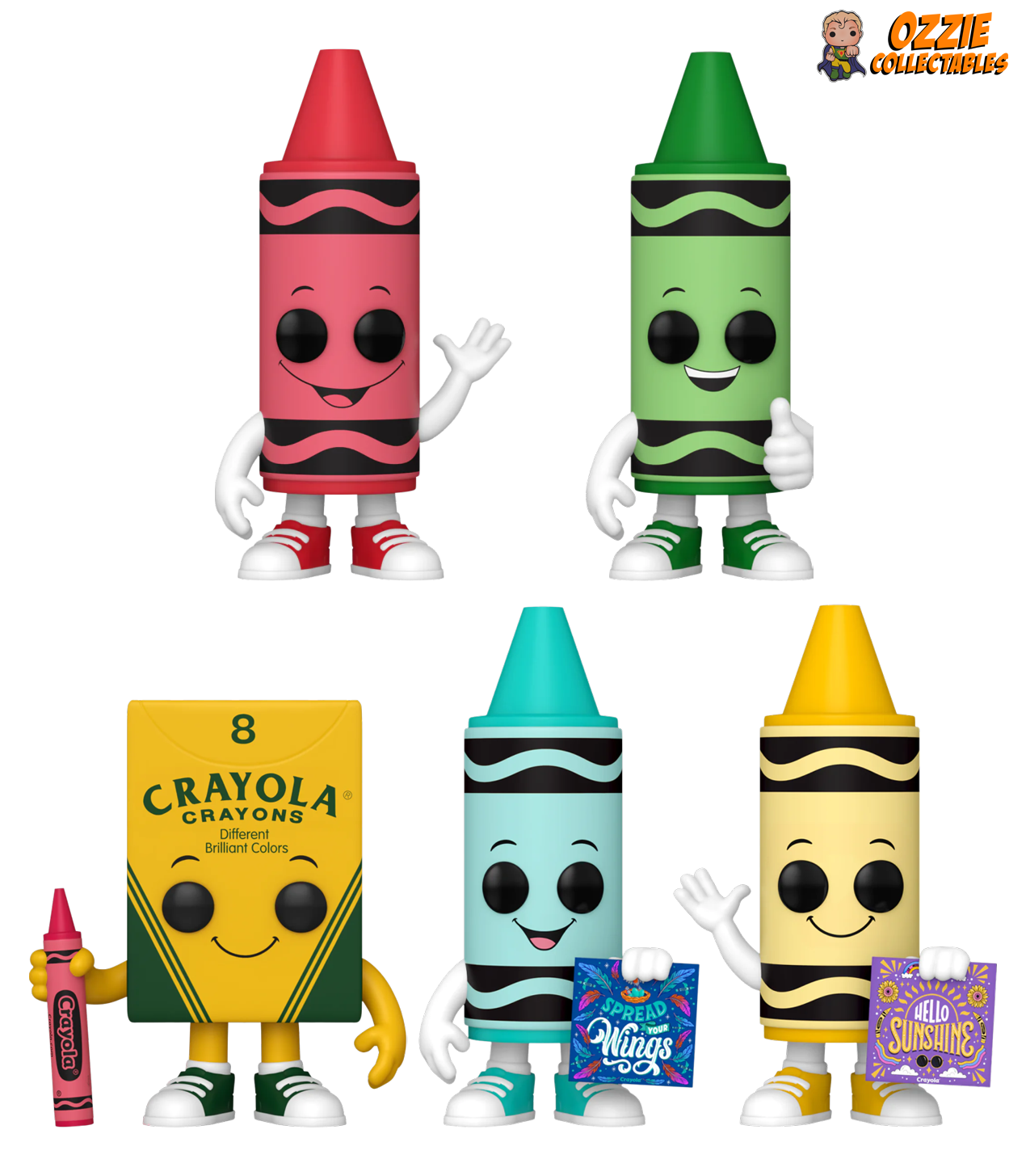 Crayola Bundle - 5 POP! Vinyls | Discounted Funko | Ozzie Collectables