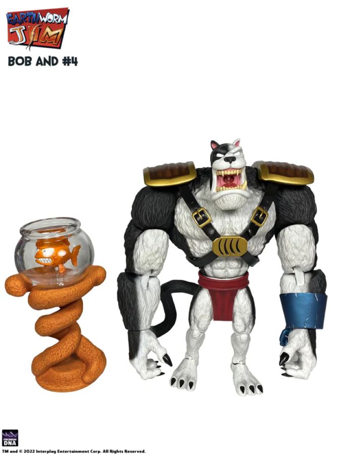 Earthworm Jim - Bob the Killer Goldfish & #4 Action Figure