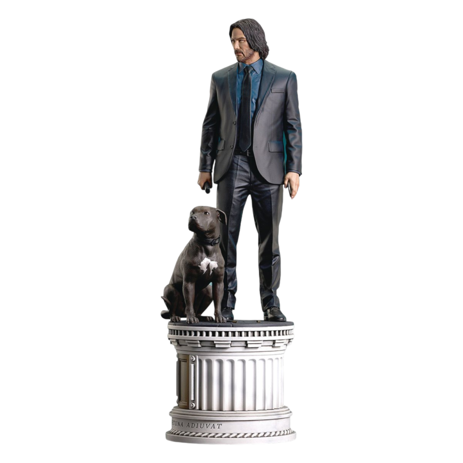 John Wick 3 - John Wick with Dog Milestones Statue