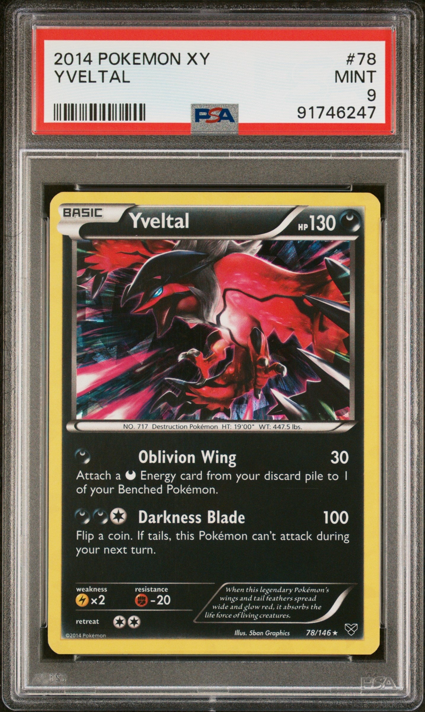 2014 Pokemon Xy 78 Yveltal