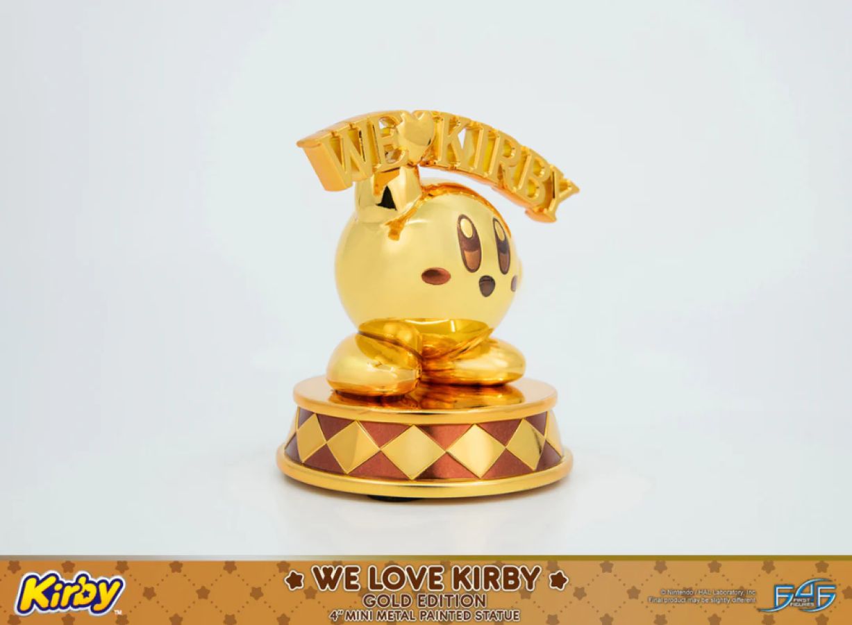 Kirby - We Love Kirby Diecast Statue [Gold Version]