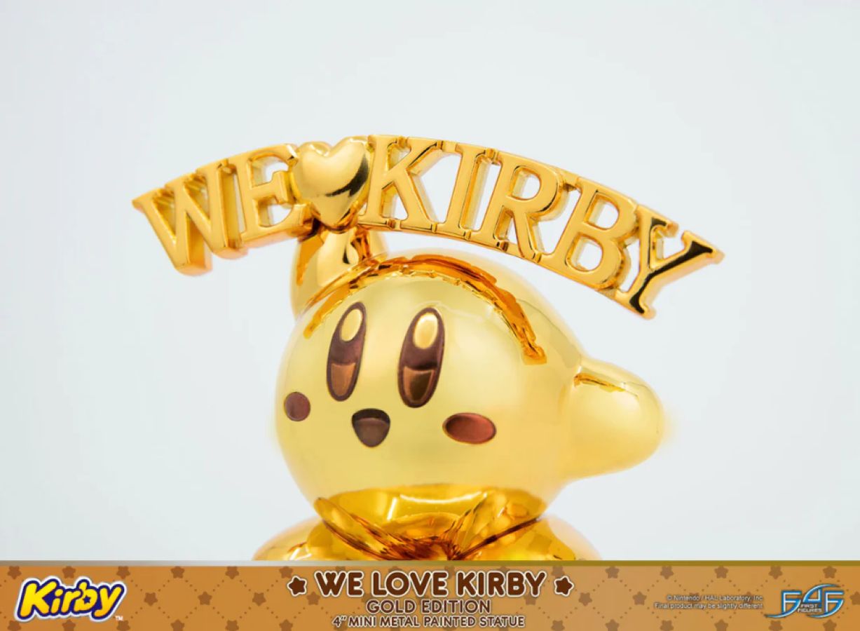 Kirby - We Love Kirby Diecast Statue [Gold Version]