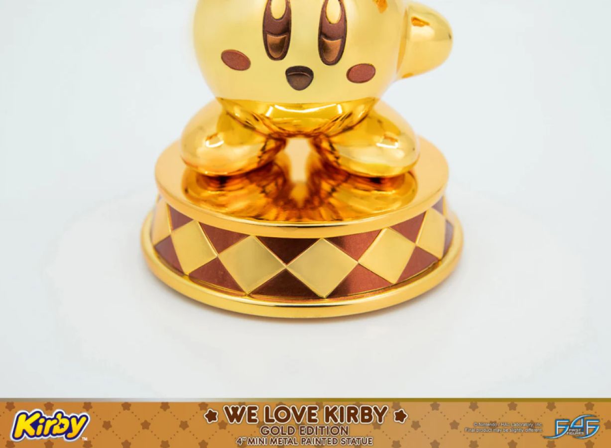 Kirby - We Love Kirby Diecast Statue [Gold Version]