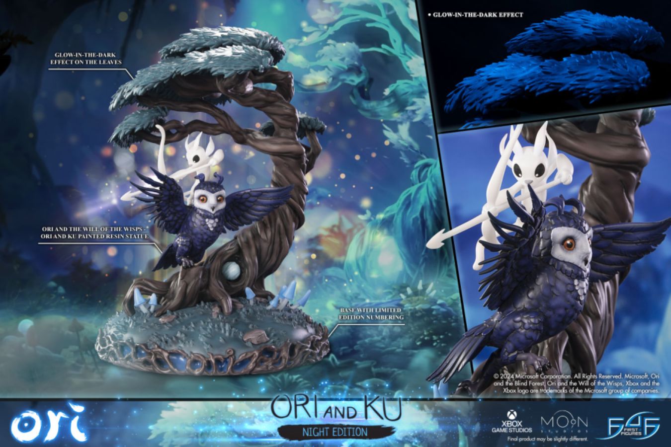 Ori & The Will of the Wisps - Ori & Ku (Night Version) Statue