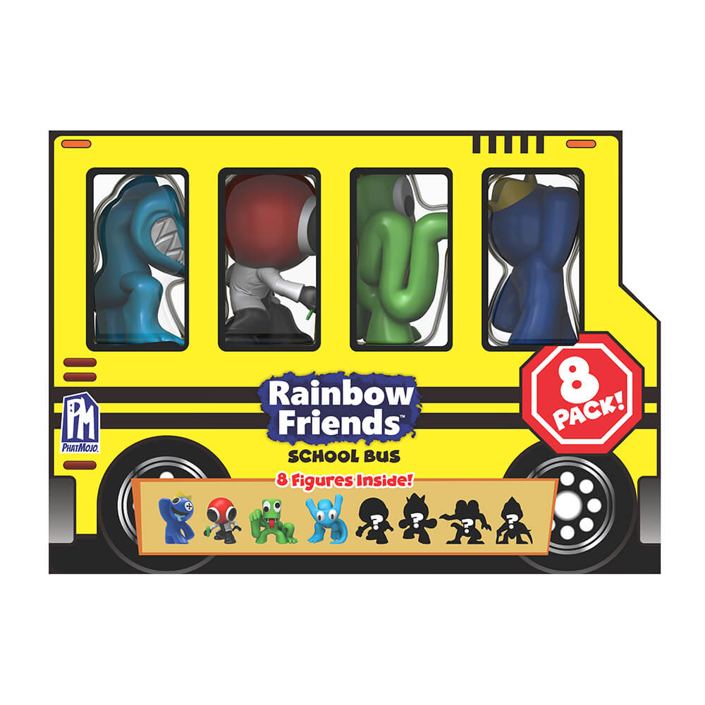 RAINBOW FRIENDS - 8 Pack Mini Figure School Bus