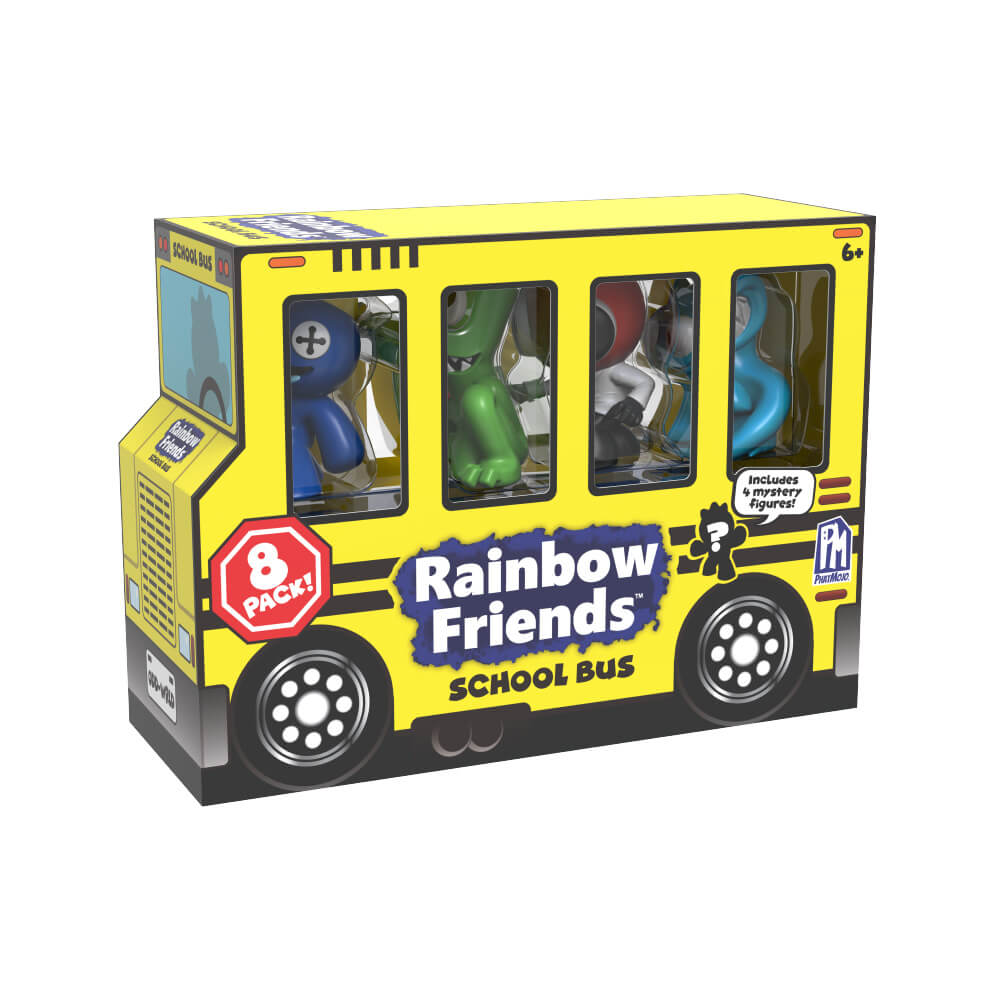 RAINBOW FRIENDS - 8 Pack Mini Figure School Bus