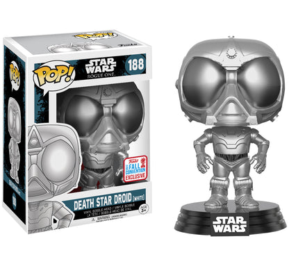 Star Wars: Rogue One - Death Star Droid Chrome NYCC 2017 US Exclusive Pop! Vinyl #188