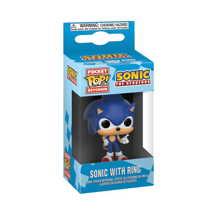 Sonic the Hedgehog - Sonic with Ring Pocket Pop! Keychain