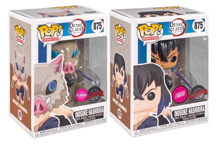 Demon Slayer - Inosuke US Exclusive Flocked Pop! Vinyl Chase Bundle