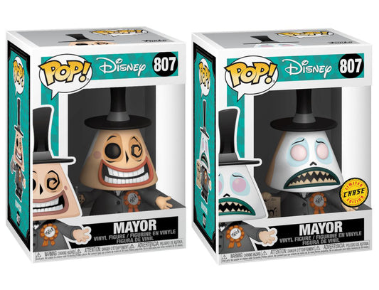 The Nightmare Before Christmas - Mayor with Megaphone Pop! Vinyl Chase Bundle