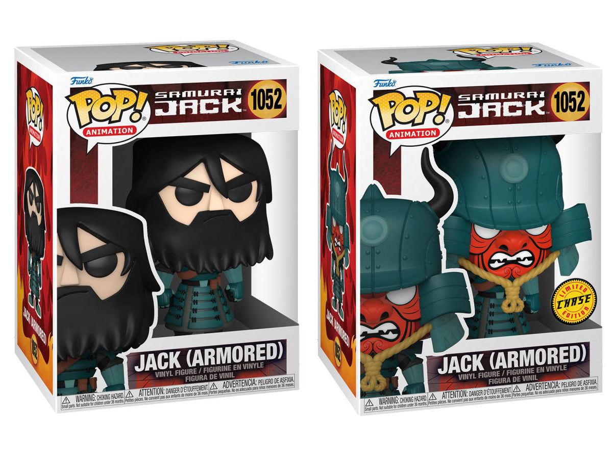 Samurai Jack - Jack Armored Pop! Vinyl Chase Bundle | Chase Funko Deals ...