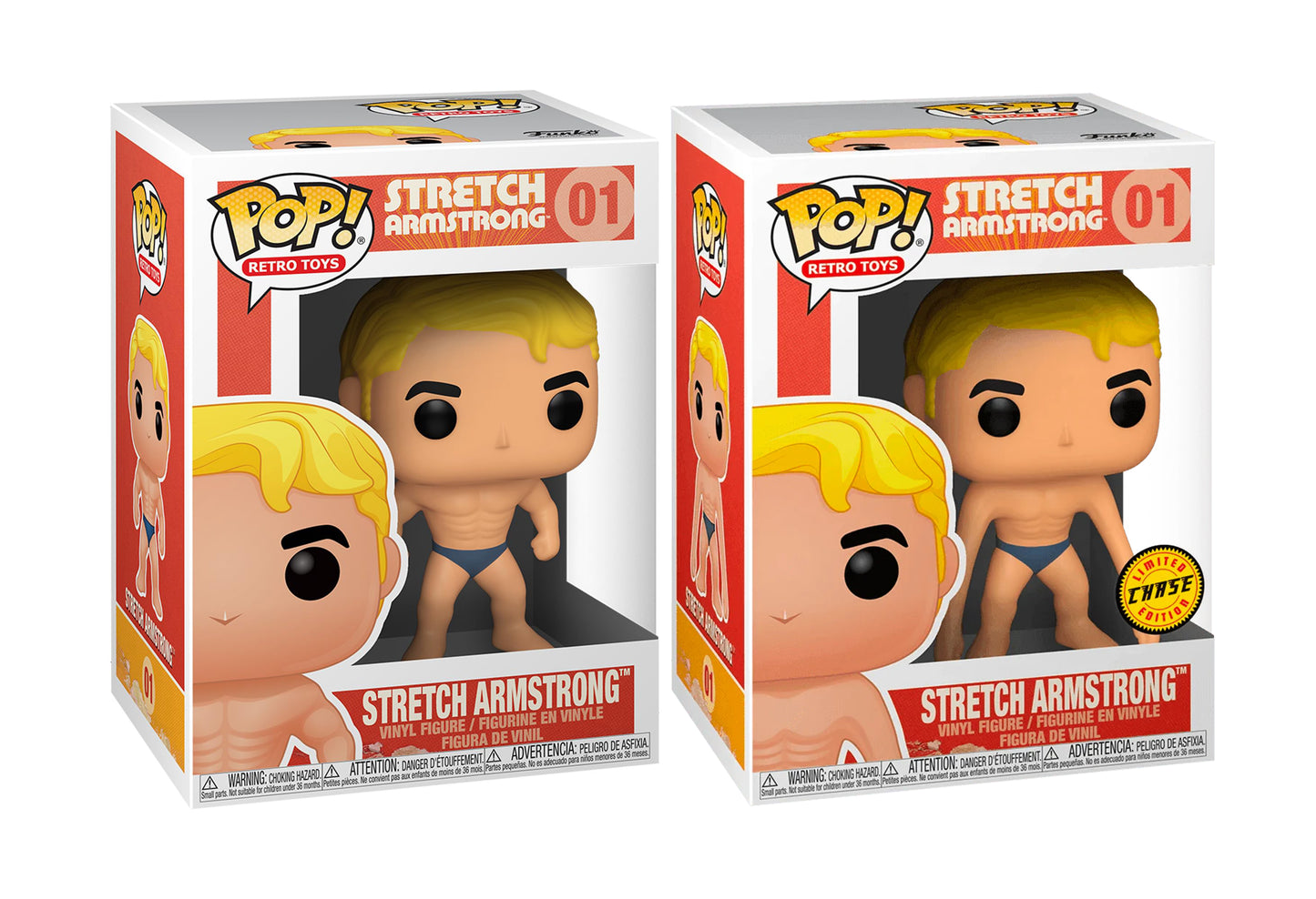 Hasbro - Stretch Armstrong Pop! Vinyl Chase Bundle