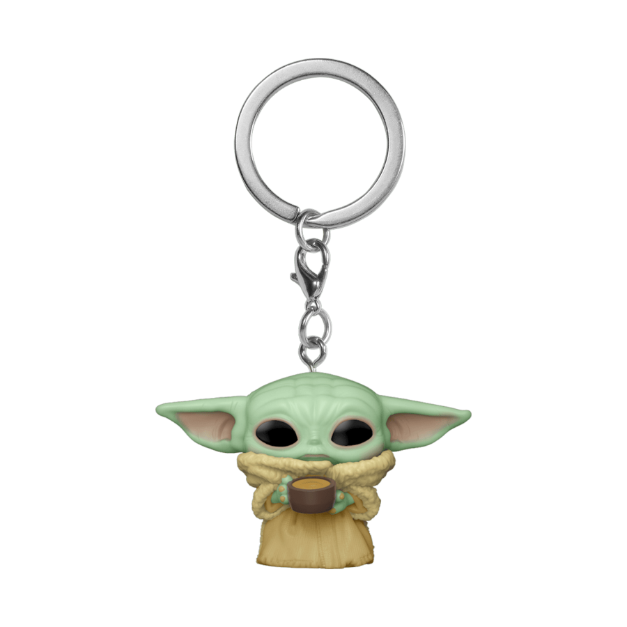 Star Wars: The Mandalorian - The Child with Cup Pocket Pop! Keychain