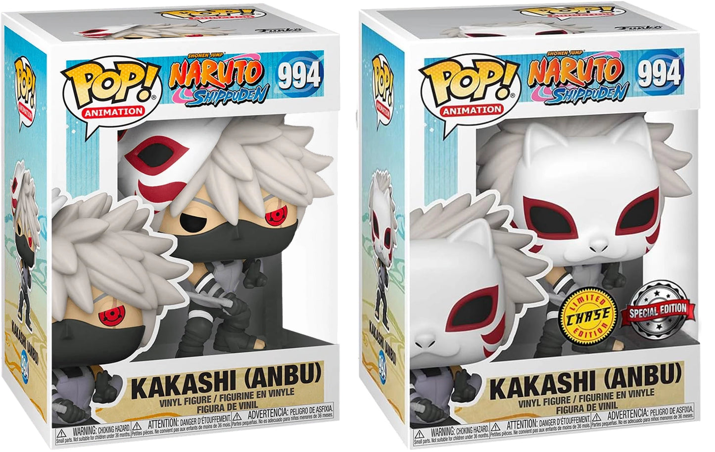 Naruto: Shippuden - Anbu Kakashi US Exclusive Pop! Vinyl Chase Bundle