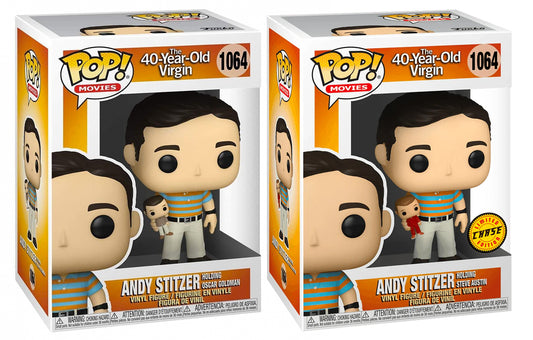 40 Year Old Virgin - Andy with Oscar Goldman Doll Pop! Vinyl Chase Bundle