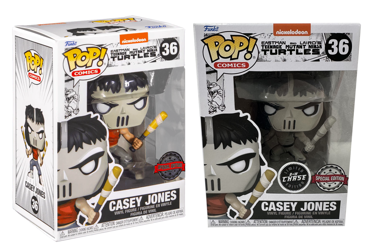 Teenage Mutant Ninja Turtles (comics) - Casey Jones US Exclusive Pop! Vinyl Chase Bundle