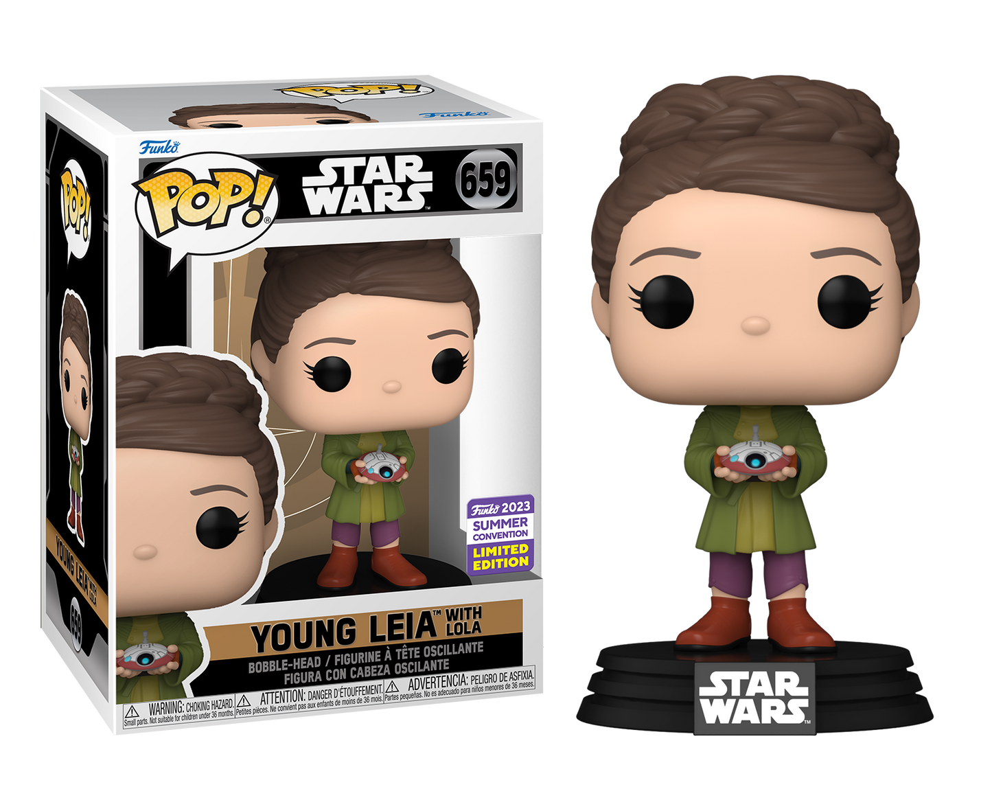 Star Wars: Obi Wan Kenobi - Leia with Lola SDCC 2023 US Exclusive Pop! Vinyl