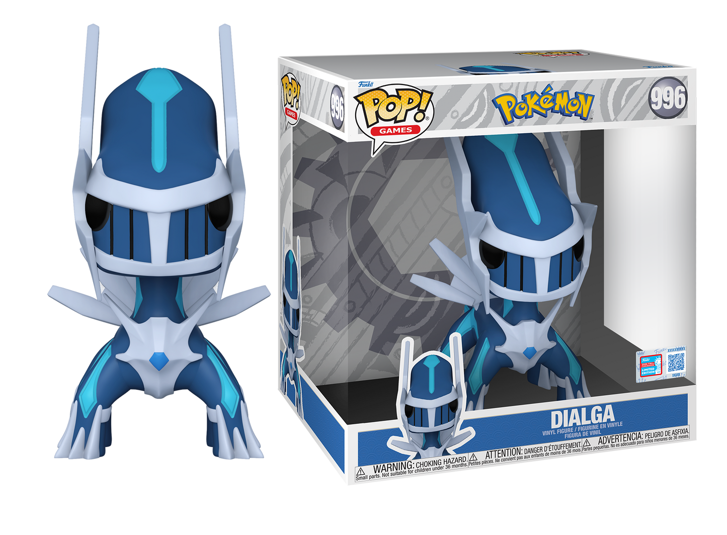 Pokemon - Dialga (Legendary) NYCC 2024 Fall Convention Shared Exclusive 10” Pop! Vinyl