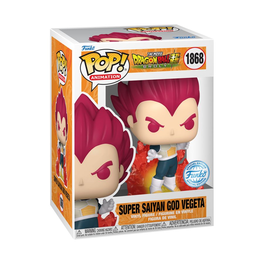 Dragon Ball Super: Broly - Super Saiyan God Vegeta US Exclusive Pop! Vinyl