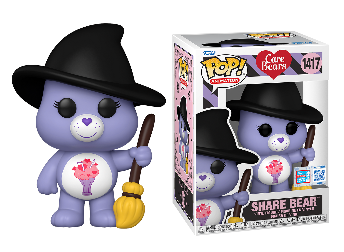 Care Bears - Share Bear Witch NYCC 2024 Fall Convention Shared Exclusive Pop! Vinyl