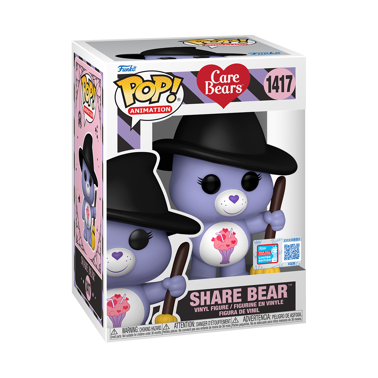 Care Bears - Share Bear Witch NYCC 2024 Fall Convention Shared Exclusive Pop! Vinyl