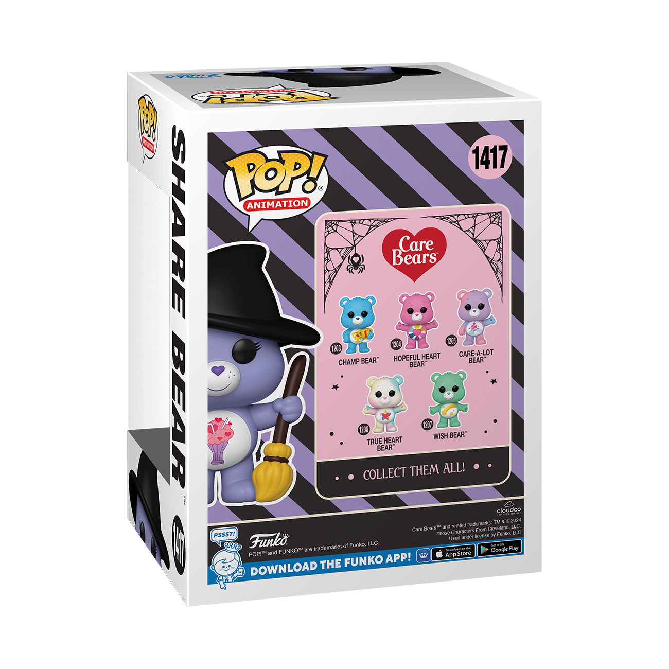 Care Bears - Share Bear Witch NYCC 2024 Fall Convention Shared Exclusive Pop! Vinyl