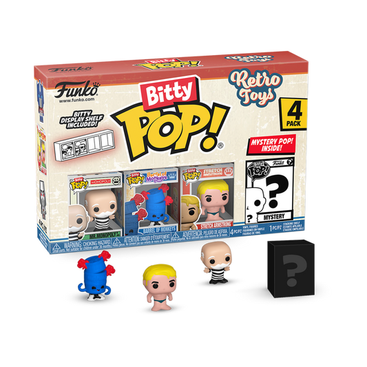 Retro Toys - Mr. Monopoly Bitty Pop! 4-Pack