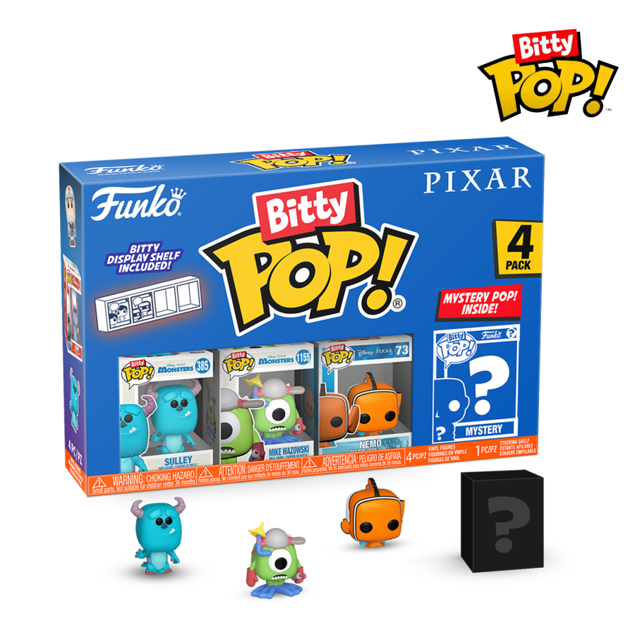 Pixar - Monsters Inc. Bitty Pop! 4-Pack