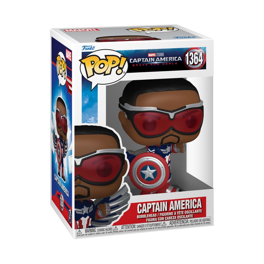 Captain America: Brave New World - Captain America (Sam Wilson) Pop! Vinyl