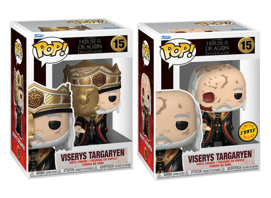 House of the Dragon - Viserys Targaryen (Masked) Pop! Vinyl Chase Bundle