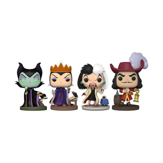 Disney: Villains - US Exclusive Glow Pop! Vinyl 4-Pack