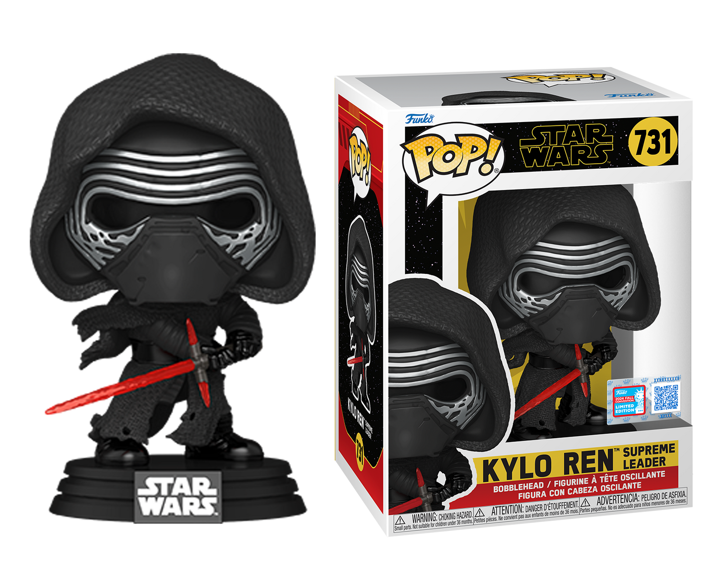 Star Wars: Darkside - Kylo Ren NYCC 2024 Fall Convention Shared Exclusive Pop! Vinyl