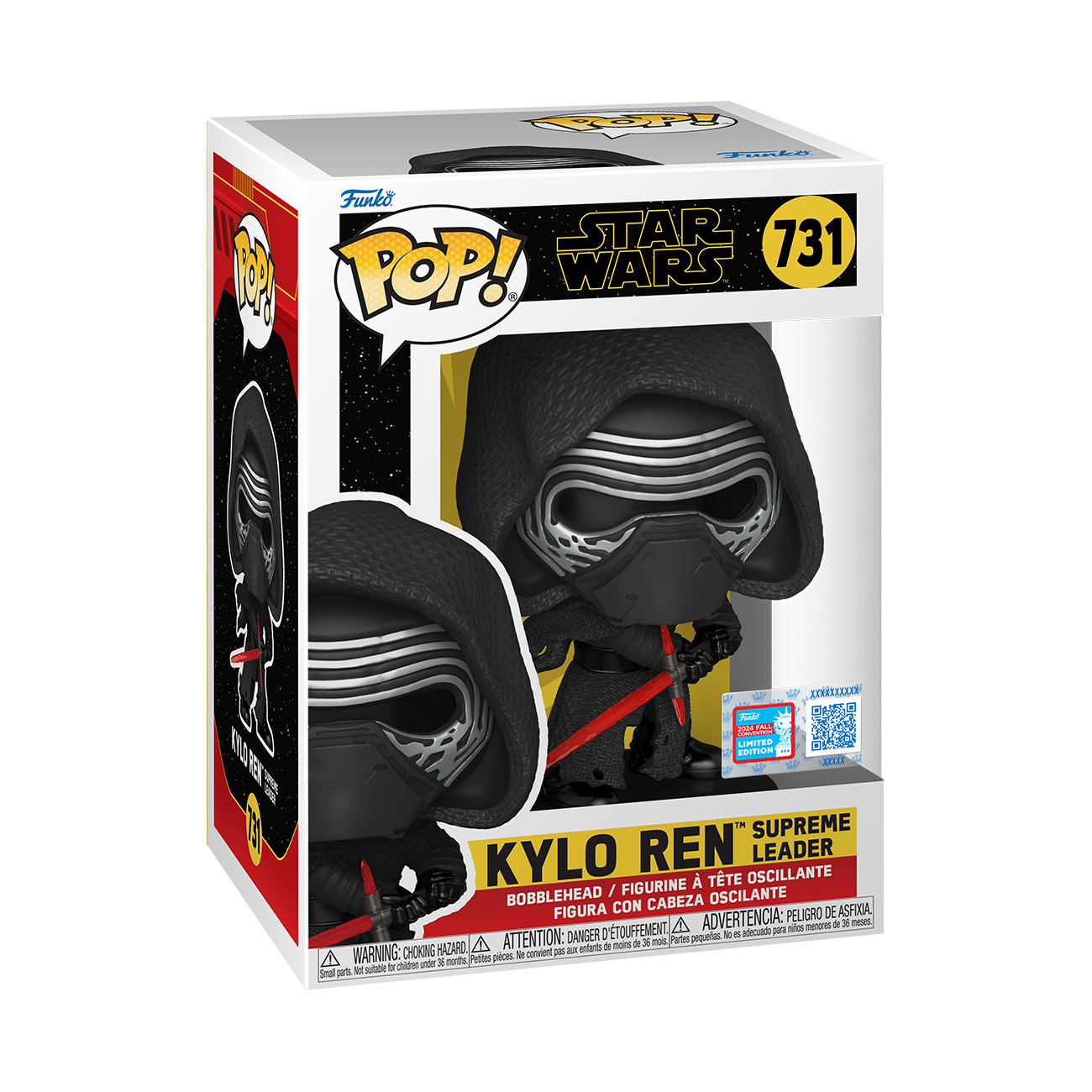 Star Wars: Darkside - Kylo Ren NYCC 2024 Fall Convention Shared Exclusive Pop! Vinyl