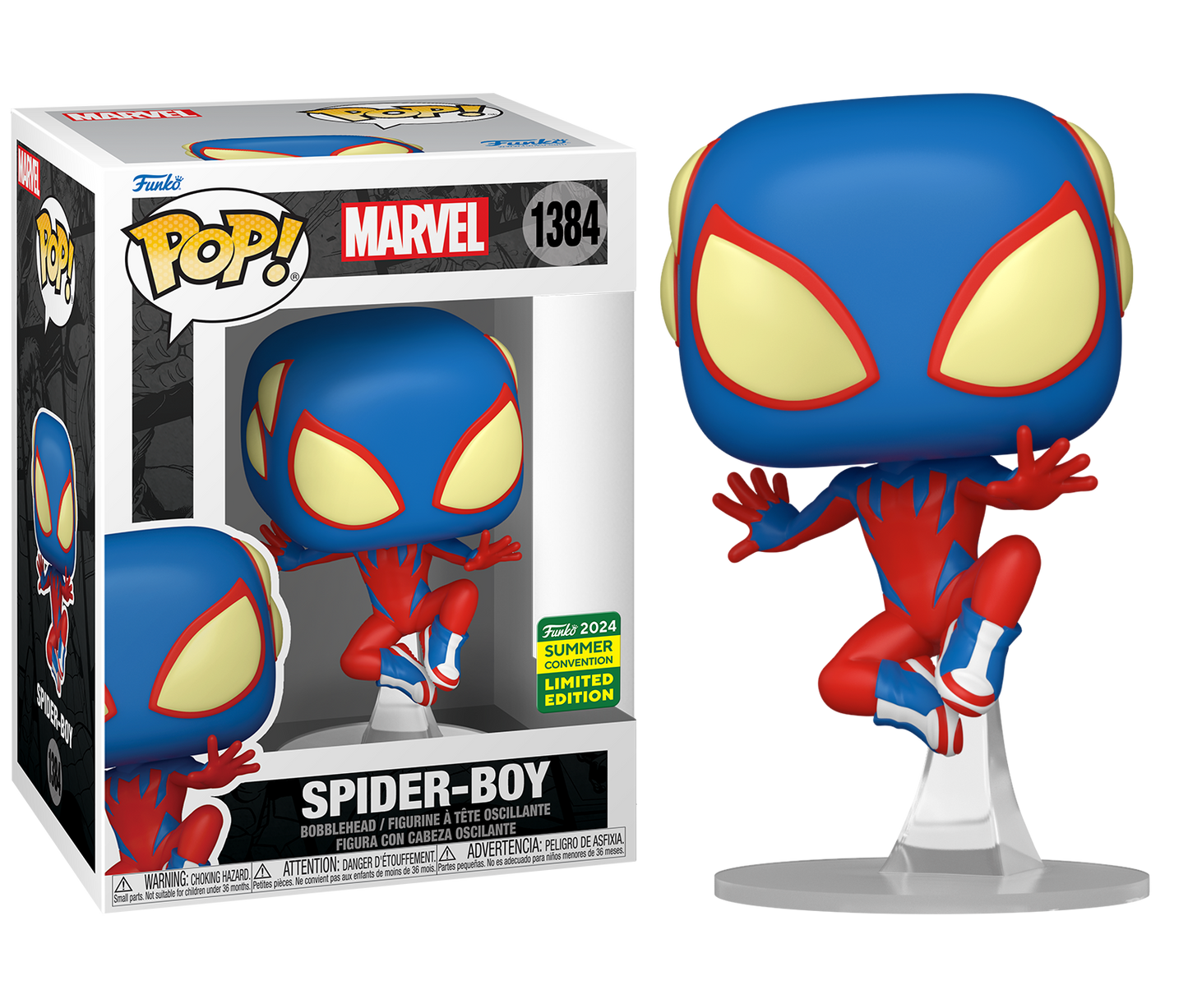 Marvel - Spider-Boy SDCC 2024 Summer Convention Shared Exclusive Pop! Vinyl