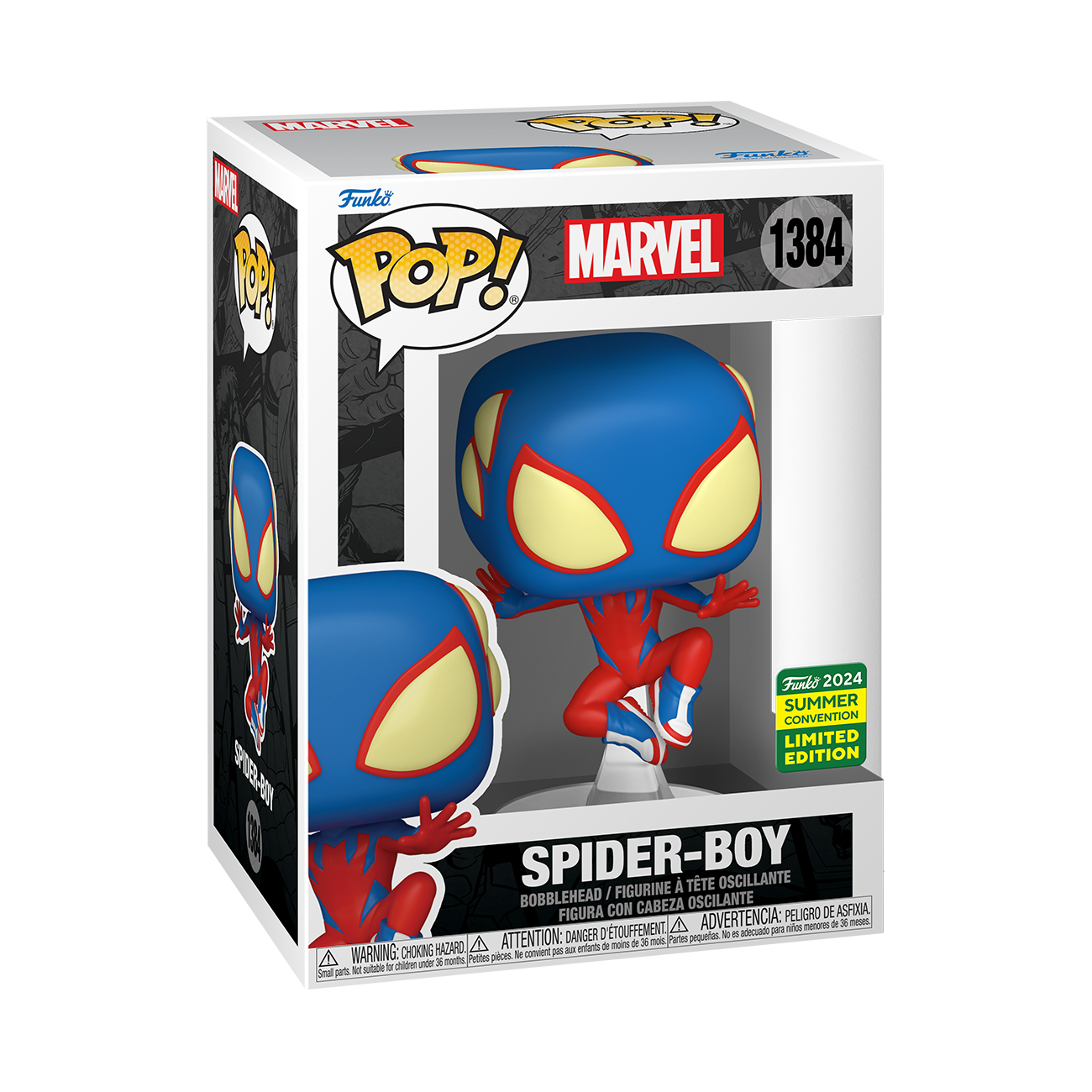 Marvel - Spider-Boy SDCC 2024 Summer Convention Shared Exclusive Pop! Vinyl