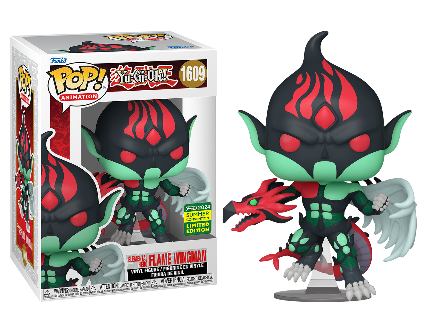 Yu-Gi-Oh! - Elemental Hero Flame Wingman SDCC 2024 US Exclusive Pop! Vinyl